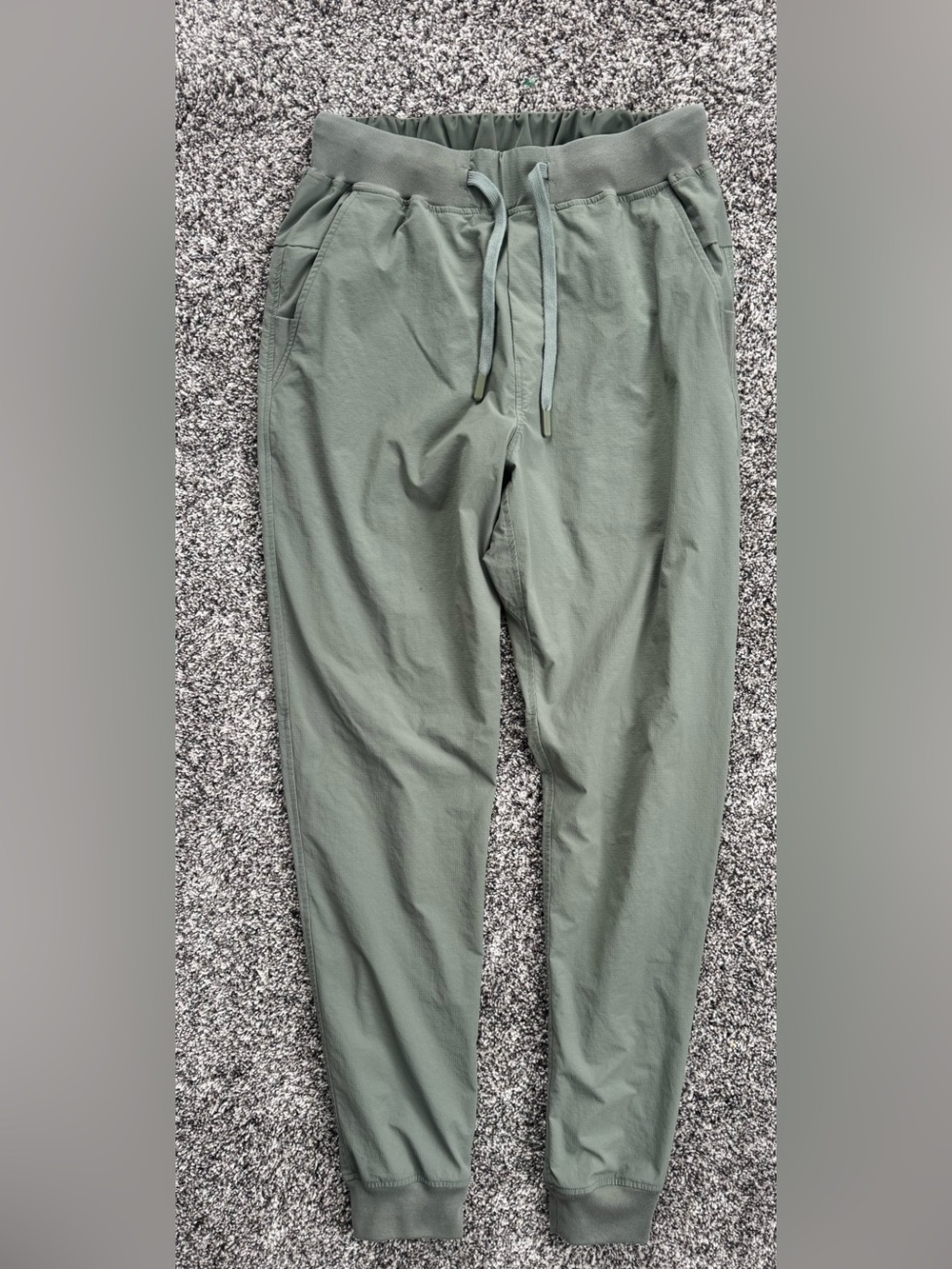 Men's Sage Green Casual Drawstring Pants